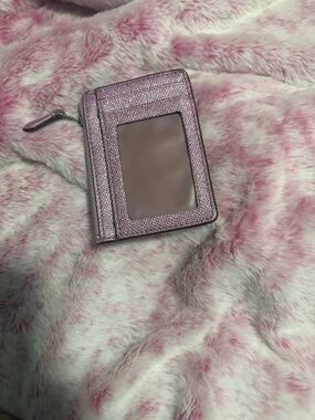 Coach Metallic Pink Cardholder Wallet